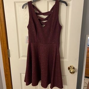 Maroon Sparkly Dress